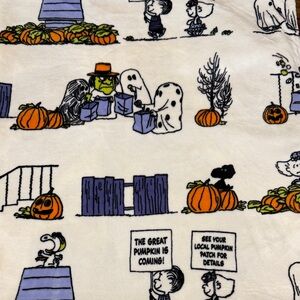 Hallmark Halloween Peanuts Plush Throw Blanket